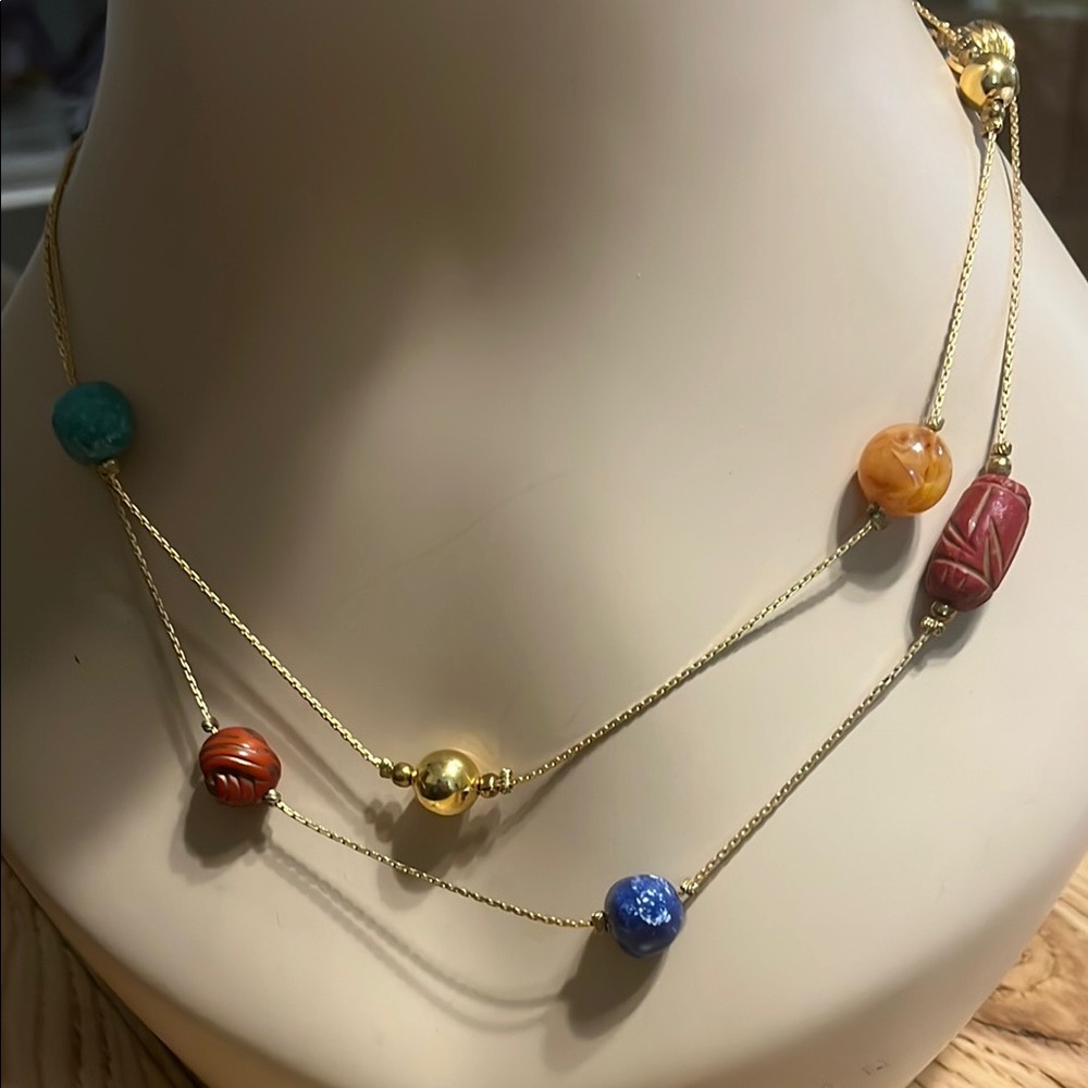 Dauplaise Multicolor Beaded Necklace